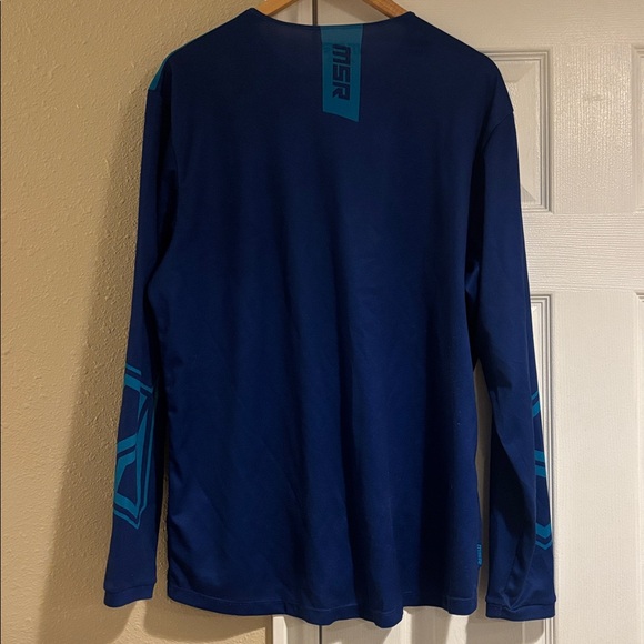 MSR Blue Long Sleeve Motocross Jersey - Picture 4 of 5
